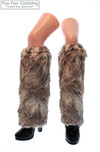 Rabbit Faux Fur Leg Warmers - Faux Rabbit Boot Cuffs - Fur Boot Covers-Game Day Booties (Leg Warmers)-Fun Fan Clothing Inc. 