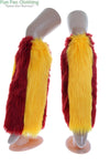 Maroon & Yellow Faux Fur Leg Warmers - Game Day Booties-Game Day Booties (Leg Warmers)-Fun Fan Clothing Inc. 